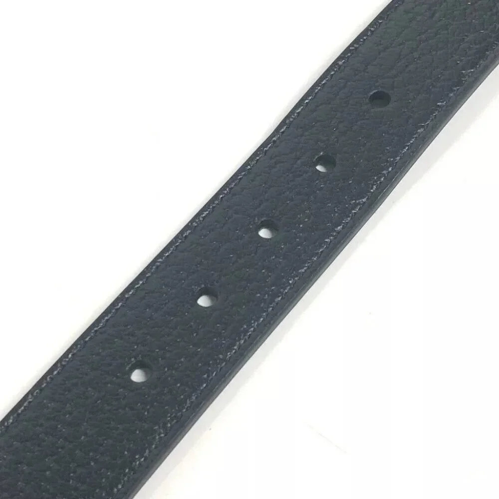 GUCCI 695256 GG Large/Extra Large Pet Dog Collar Black/GoldHardware Unused